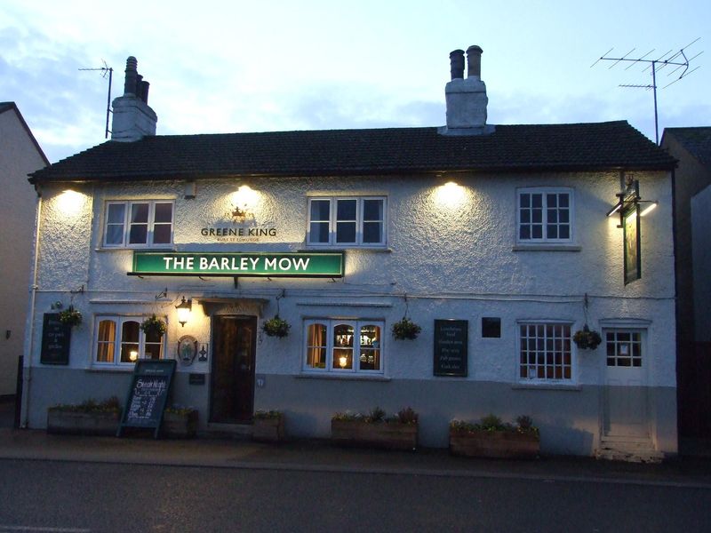 Barley Mow at dusk 11 Jan 2018 . (Pub, External, Key). Published on 13-01-2018 