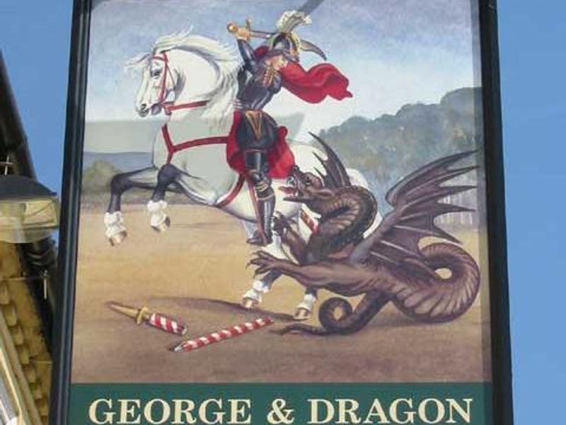 George and Dragon - Eaton Socon. (Pub, Sign). Published on 06-11-2011