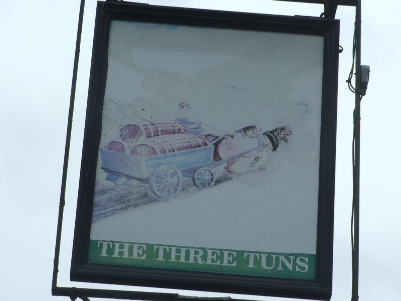 Three Tuns August 2019. (Pub, Sign). Published on 05-08-2019 
