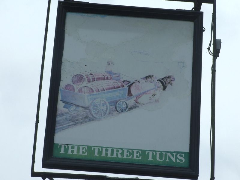 Three Tuns August 2019. (Pub, Sign). Published on 05-08-2019