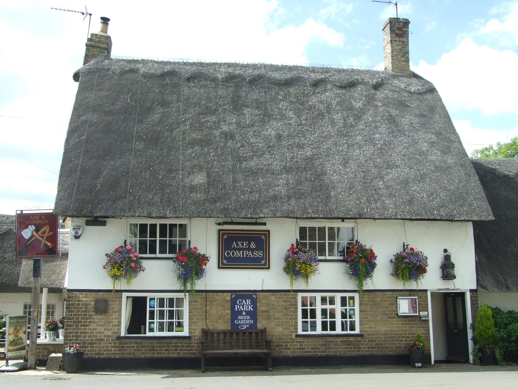 Axe & Compass - Hemingford Abbots - July 2017. (Pub, External, Key). Published on 06-07-2017