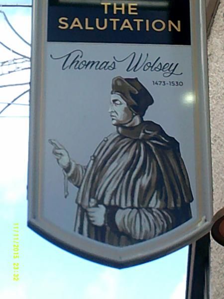 Ipswich, Salutation Sign. (Pub, Sign). Published on 13-11-2015
