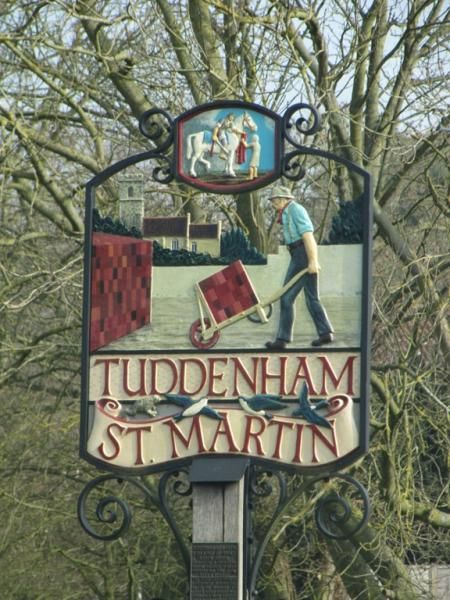 Tuddenham St Martin village sign. (External, Sign). Published on 22-03-2016