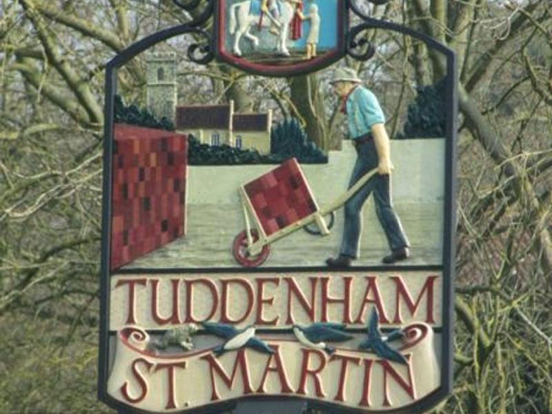 Tuddenham St Martin village sign. (External, Sign). Published on 22-03-2016 