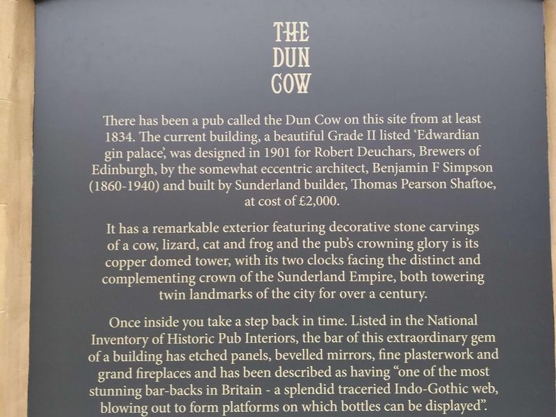 Dun Cow Plaque. (External, Sign). Published on 04-09-2021 