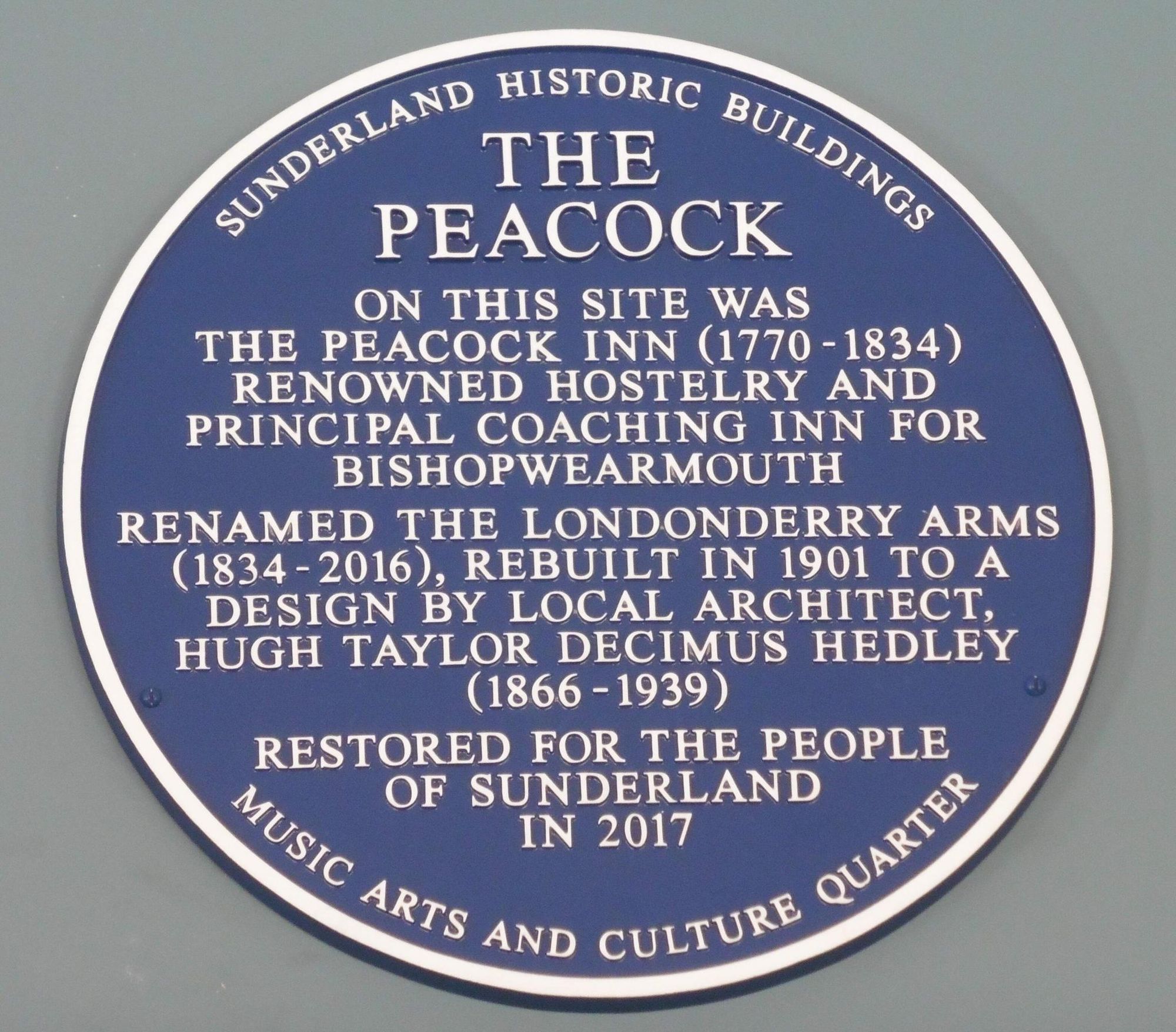 Blue Plaque. (Sign). Published on 26-05-2017