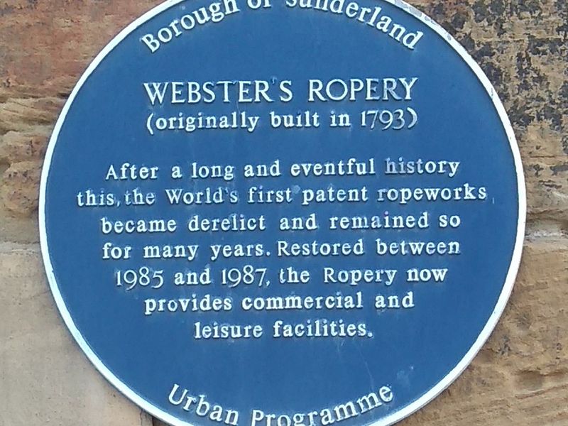 Webster's Blue Plaque. (External). Published on 31-08-2023