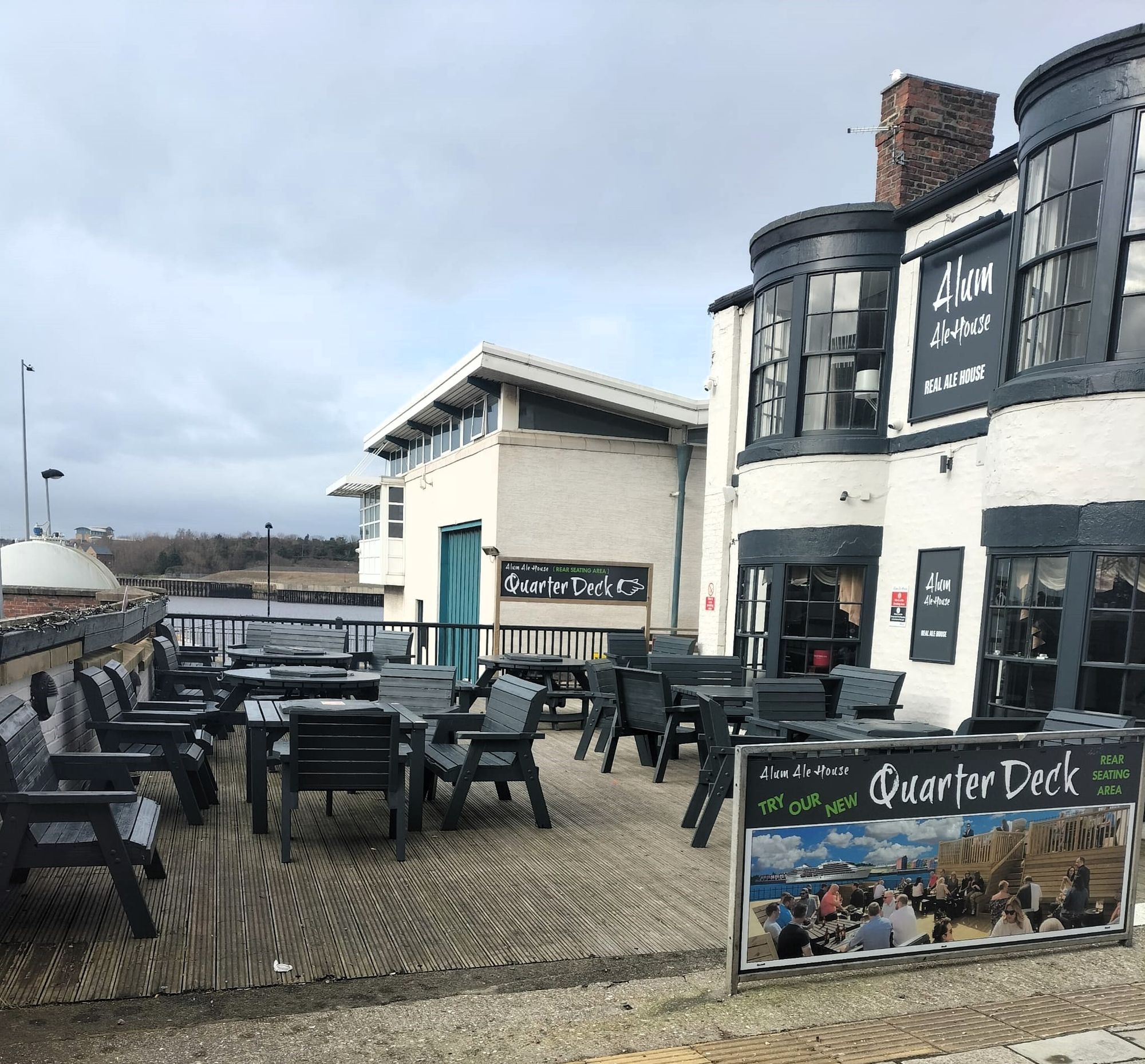 Alum Ale House Decking. (Pub, Garden). Published on 13-02-2024