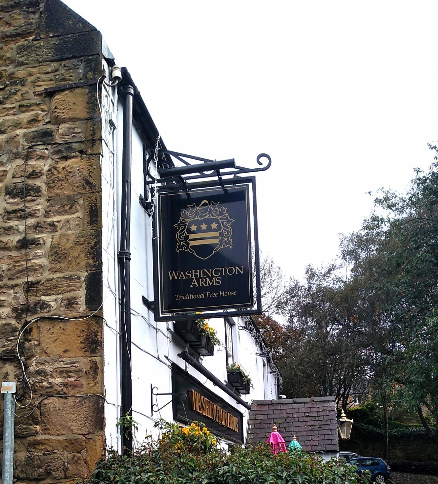 Washington Arms. (Sign). Published on 30-10-2023