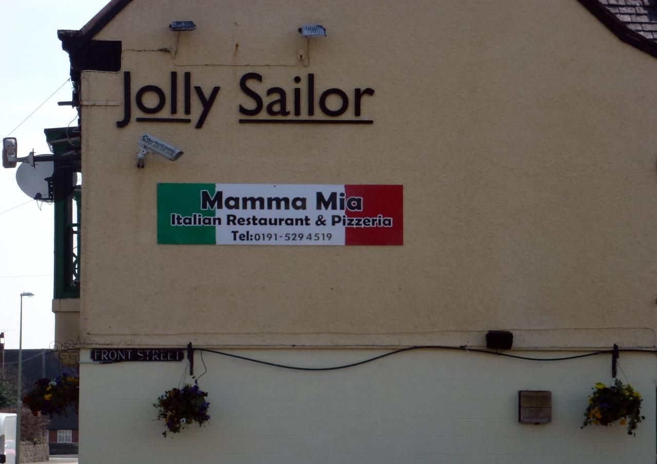 Jolly Sailor. (Pub, External, Sign). Published on 24-05-2015
