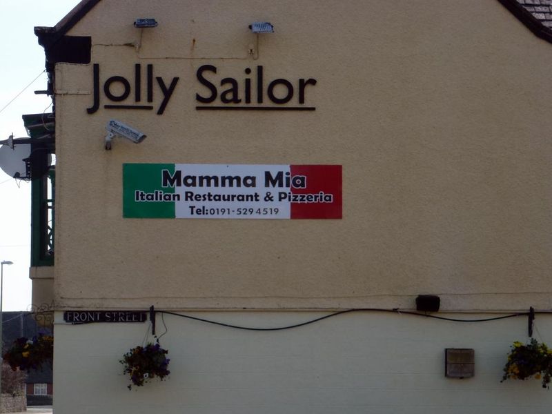 Jolly Sailor. (Pub, External, Sign). Published on 24-05-2015