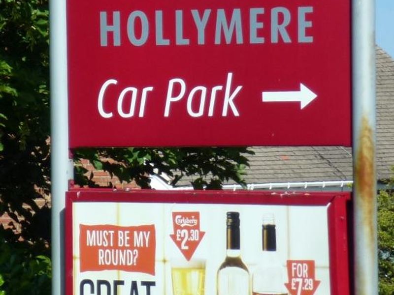 Hollymere. (Sign). Published on 06-08-2015