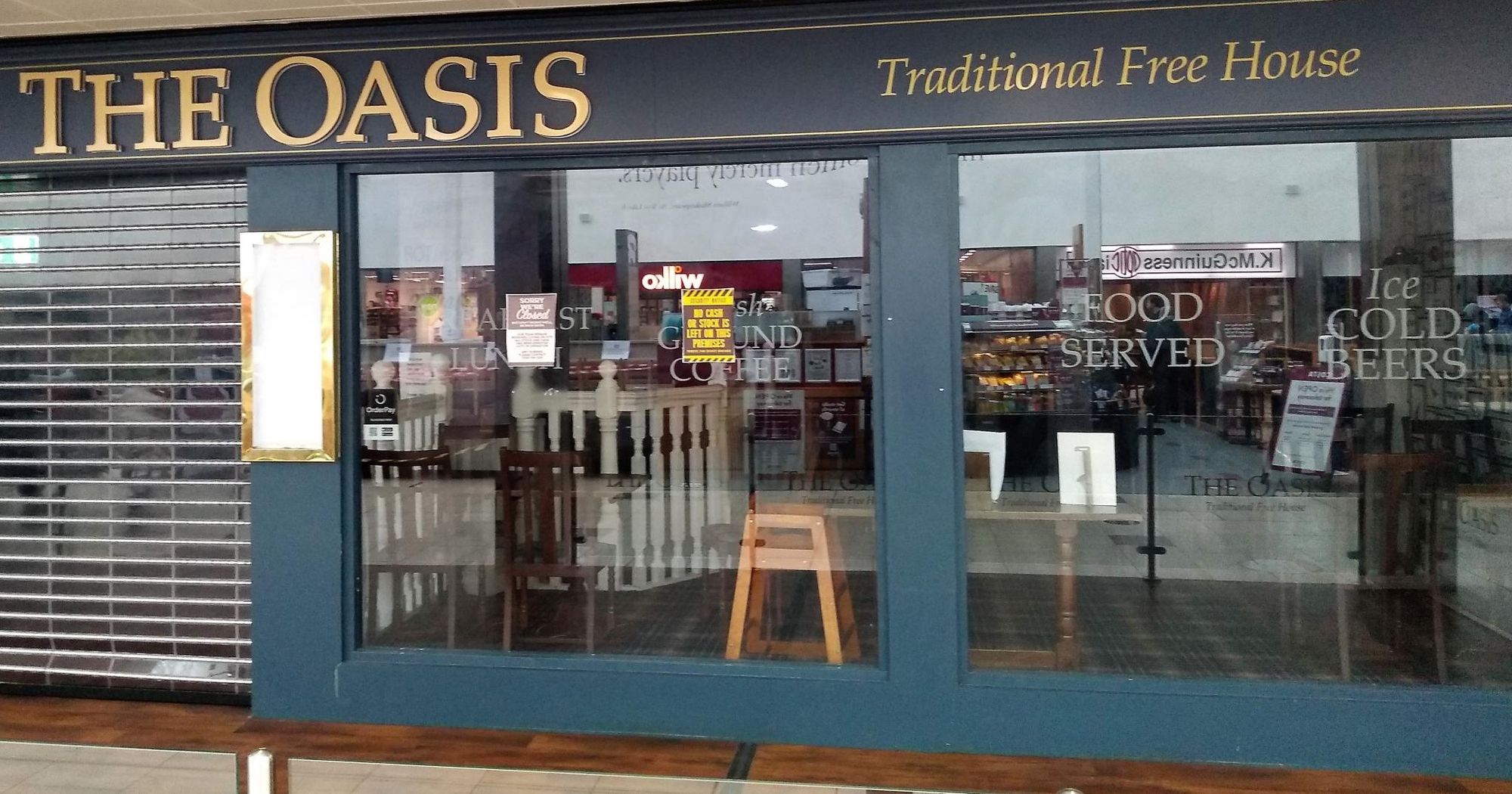 Oasis. (Pub, External, Key). Published on 13-12-2021