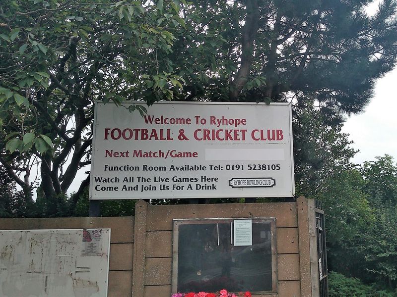 Ryhope Cricket Club. (External, Sign, Key). Published on 02-09-2023 