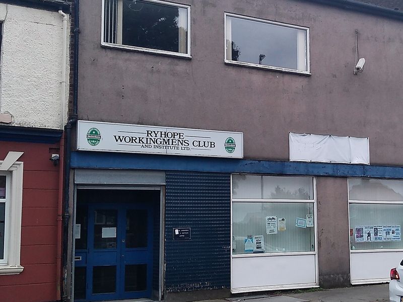 Ryhope Workingmen's Club. (External, Key). Published on 02-09-2023 