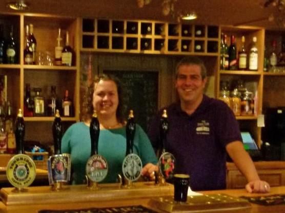 Chris & Carol at the bar (JW). (Publican). Published on 18-03-2024