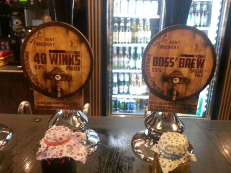 One time two permanent house ales from Kent Brewery. (Bar). Published on 05-08-2014