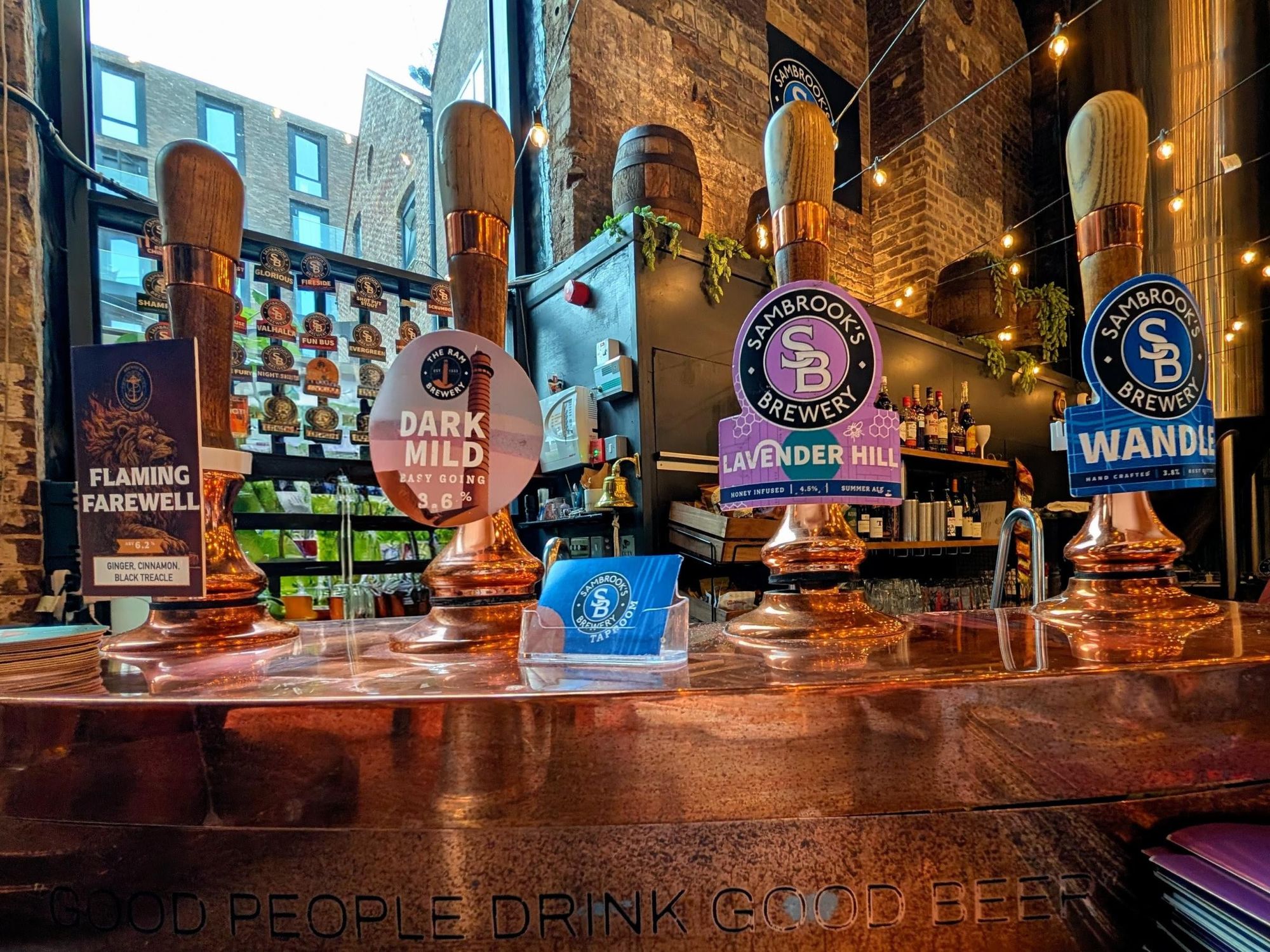 Cask beers at the Tap. (Brewery, Bar). Published on 28-05-2026