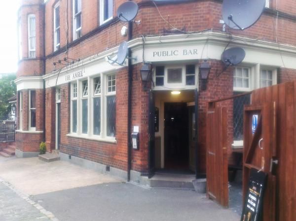 Angel Roehampton SW15 showing Public Bar entrance. (Pub, External). Published on 10-07-2014