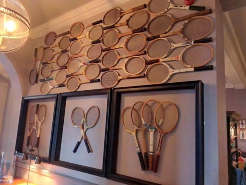 Dog & Fox, SW19 - Tennis racquets. (Pub). Published on 02-01-2014