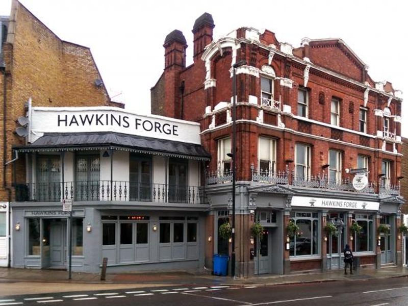 Hawkins Forge, Battersea Rise SW11 - 20160208. (Pub, External, Key). Published on 01-09-2016 