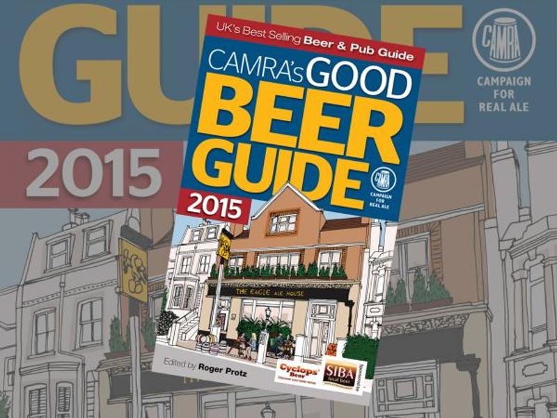 Eagle Ale House, SW11 featured on the Good Beer Guide 2015 cover. (Pub, External). Published on 04-10-2014