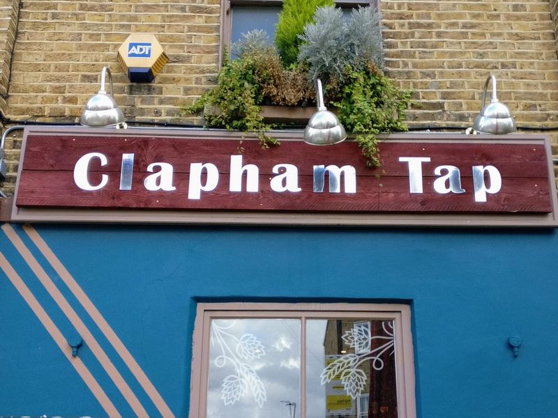 Clapham Tap, 128 Clapham Manor Street SW4 6ED. (Pub, External, Sign). Published on 05-08-2017