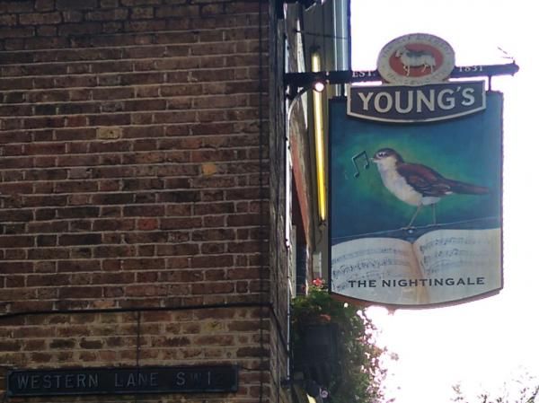 Nightingale SW12 - 20150917 - pub sign. (Pub, External, Sign). Published on 18-09-2015