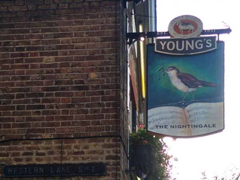 Nightingale SW12 - 20150917 - pub sign. (Pub, External, Sign). Published on 18-09-2015 