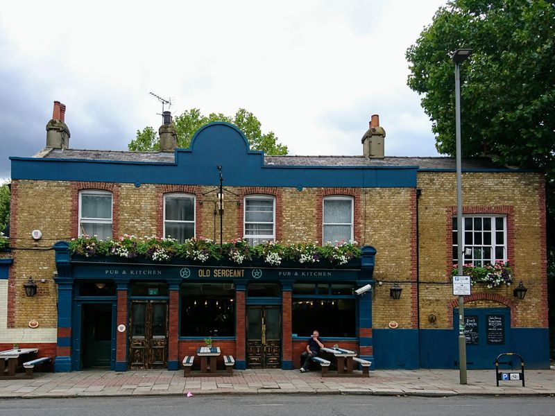 Old Sergeant SW18 20180813. (Pub, External, Key). Published on 13-08-2018