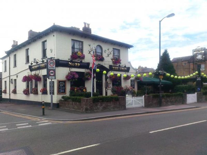 Swan, Ridgway Wimbledon SW19. (Pub, External, Key). Published on 28-06-2014