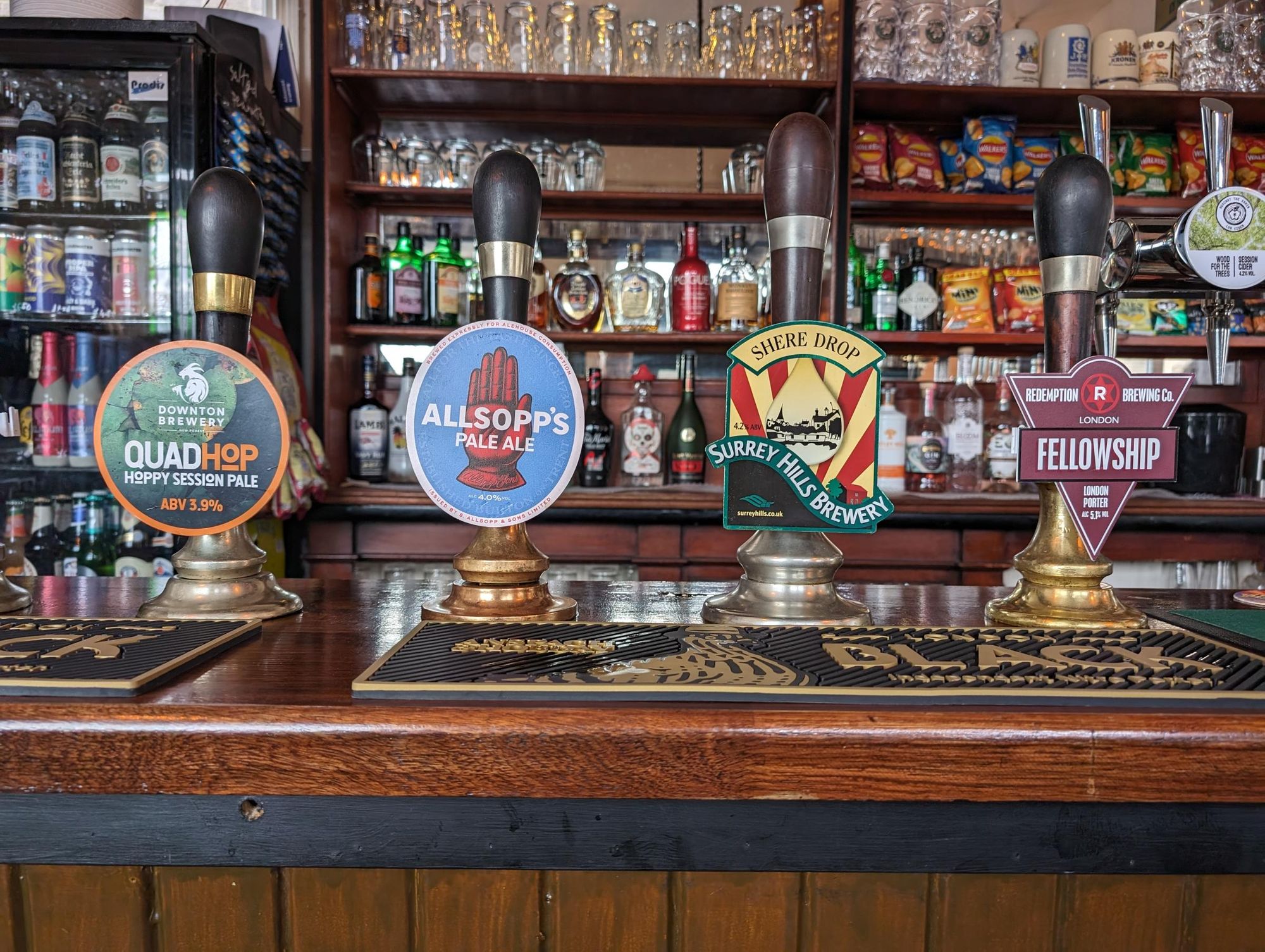 Trafalgar Merton - handpumps 20240403. (Pub, Bar). Published on 16-04-2024