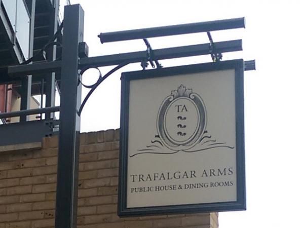 Trafalgar Arms, Tooting - 20150810 - pub sign. (Pub, External, Sign). Published on 10-08-2015