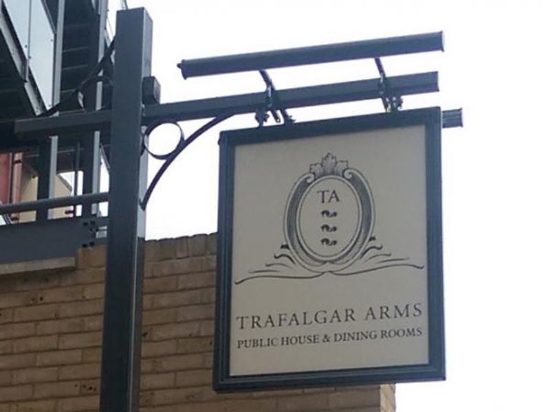 Trafalgar Arms, Tooting - 20150810 - pub sign. (Pub, External, Sign). Published on 10-08-2015