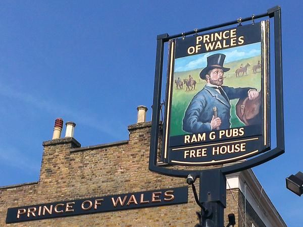 Prince of Wales, Merton - Pub Sign. (Pub, External, Sign). Published on 05-09-2013