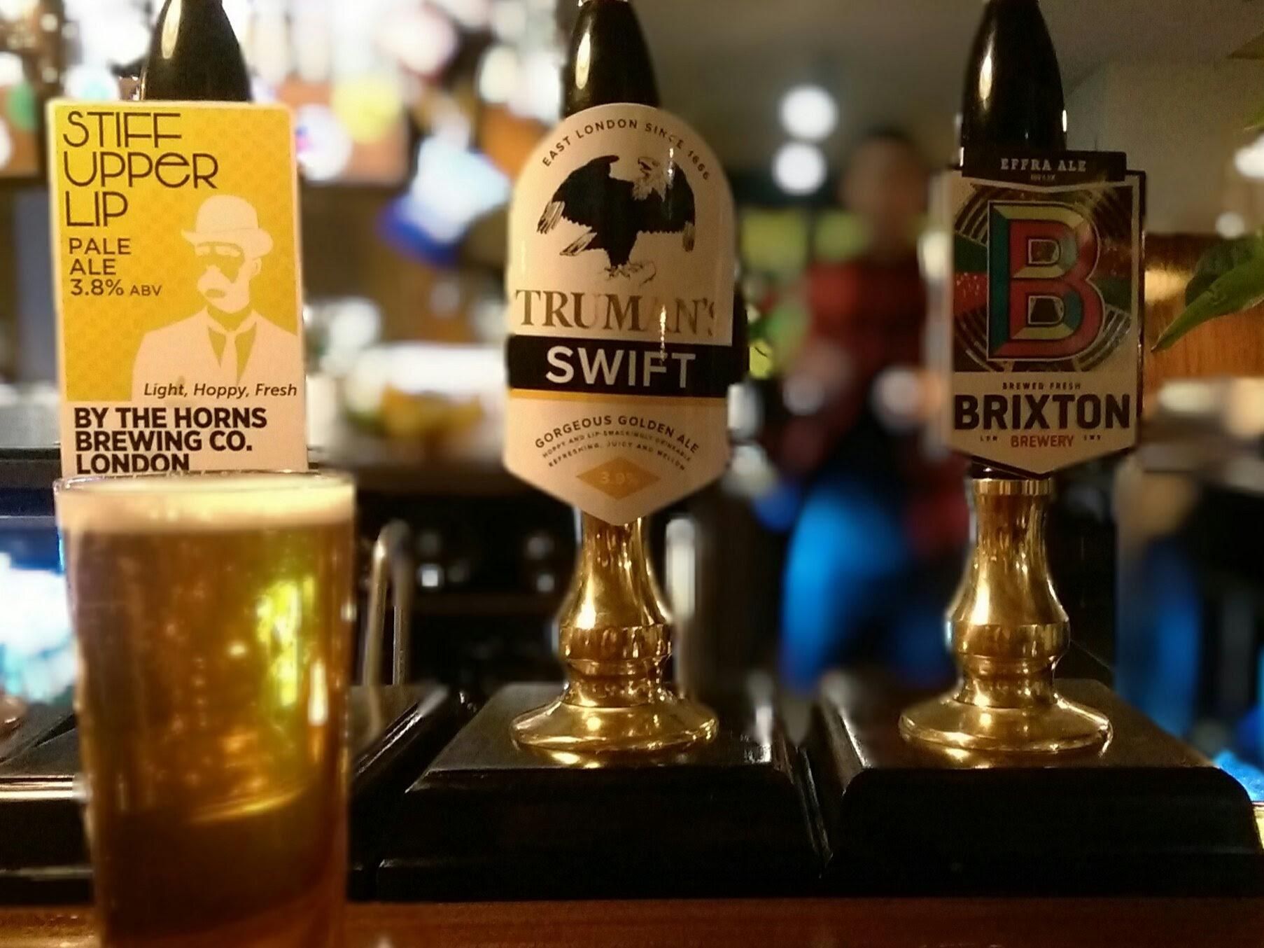 Three London beers at the Rose and Crown, Tooting Bec.. (Pub, Bar). Published on 02-03-2017