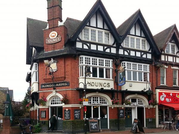 Kings Arms, Mitcham. (Pub, External, Key). Published on 15-10-2014