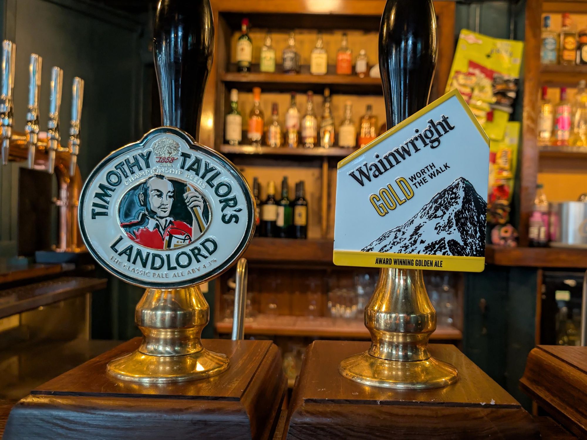 Cask beers available at the Leigham Well. (Bar). Published on 01-05-2026
