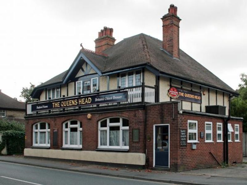 Queens Head, Mitcham. (Pub, External, Key). Published on 24-02-2014