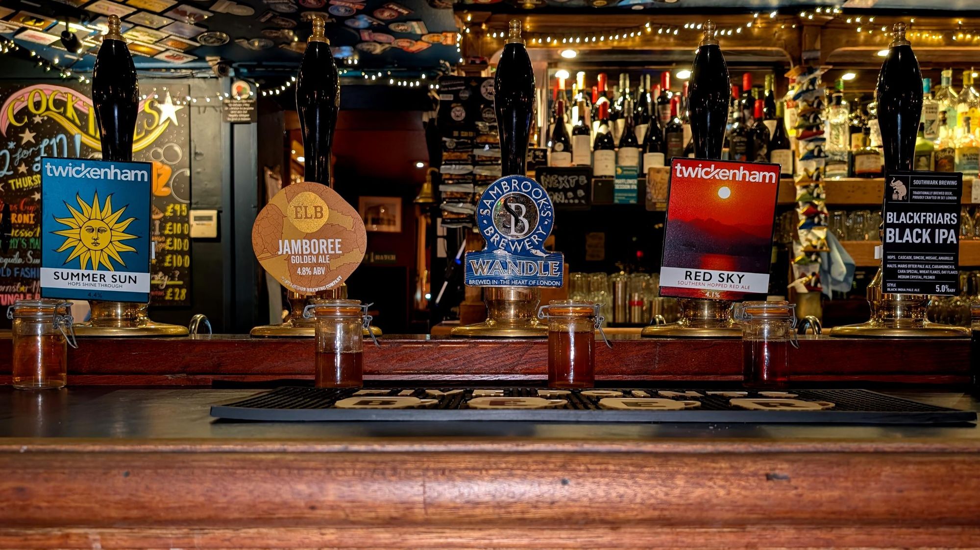 Railway SW16 handpumps - 20250924. (Pub, Bar). Published on 24-09-2025