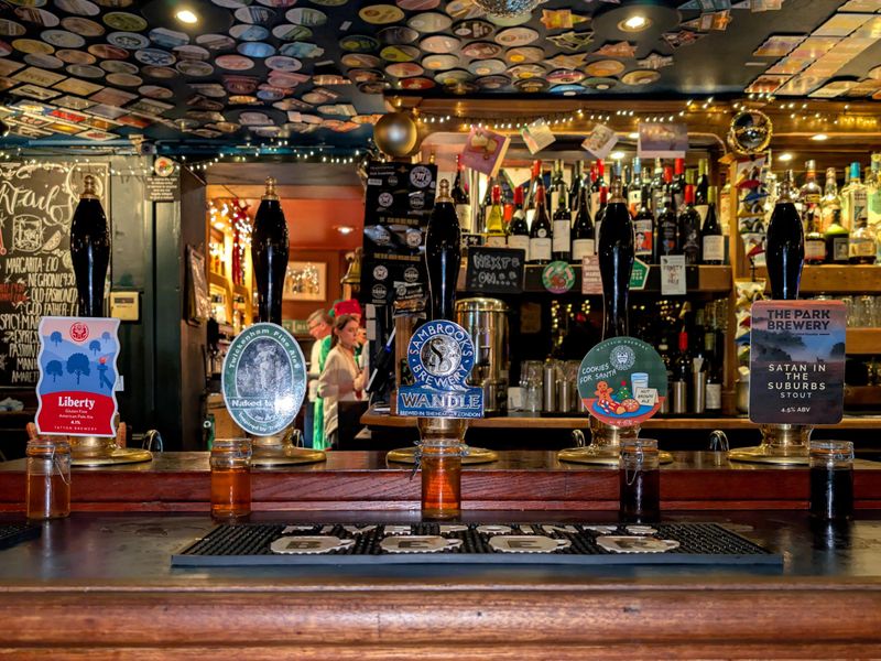 Railway SW16 handpumps - 20251223. (Pub, Bar). Published on 23-12-2025 