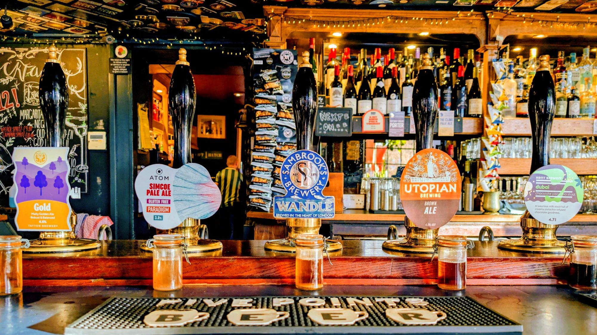 Handpumps at the Railway, Streatham - 2026-03-30. (Pub, Bar). Published on 17-03-2026