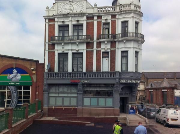 George IV after conversion to a Tesco Express - 27th August 2013. (Pub, External). Published on 31-08-2013
