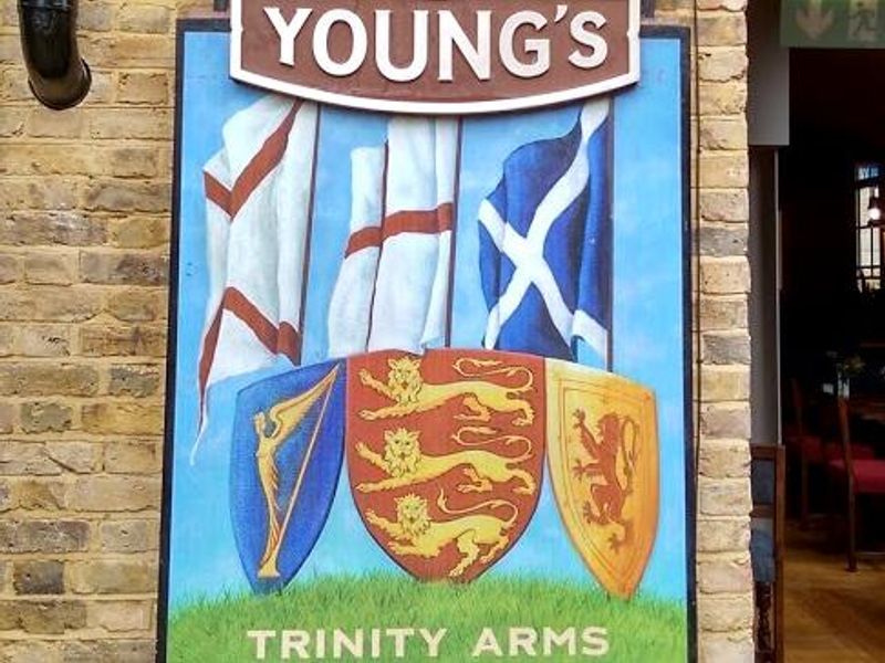 Trinity Arms Brixton SW9 - old  sign 20160819. (Pub, Sign). Published on 21-08-2016