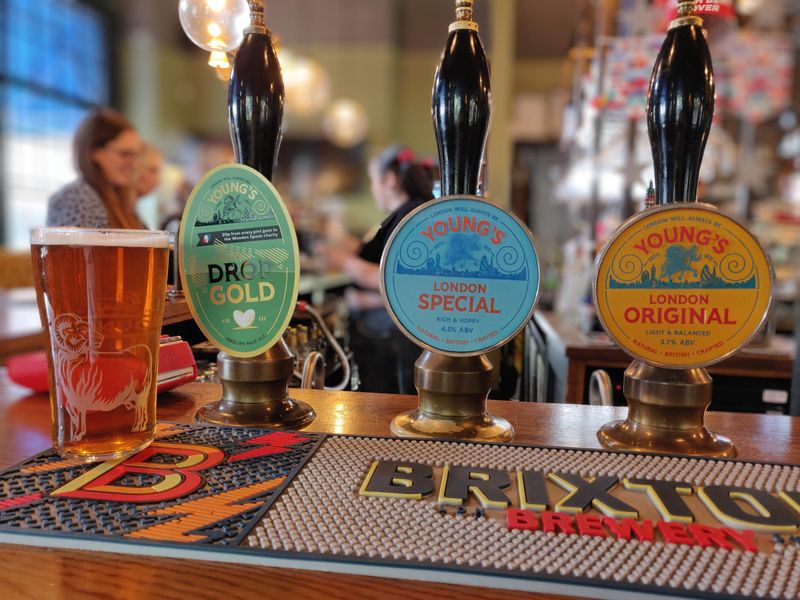 Cask beer pumps 20230929. (Pub, Bar). Published on 29-09-2023