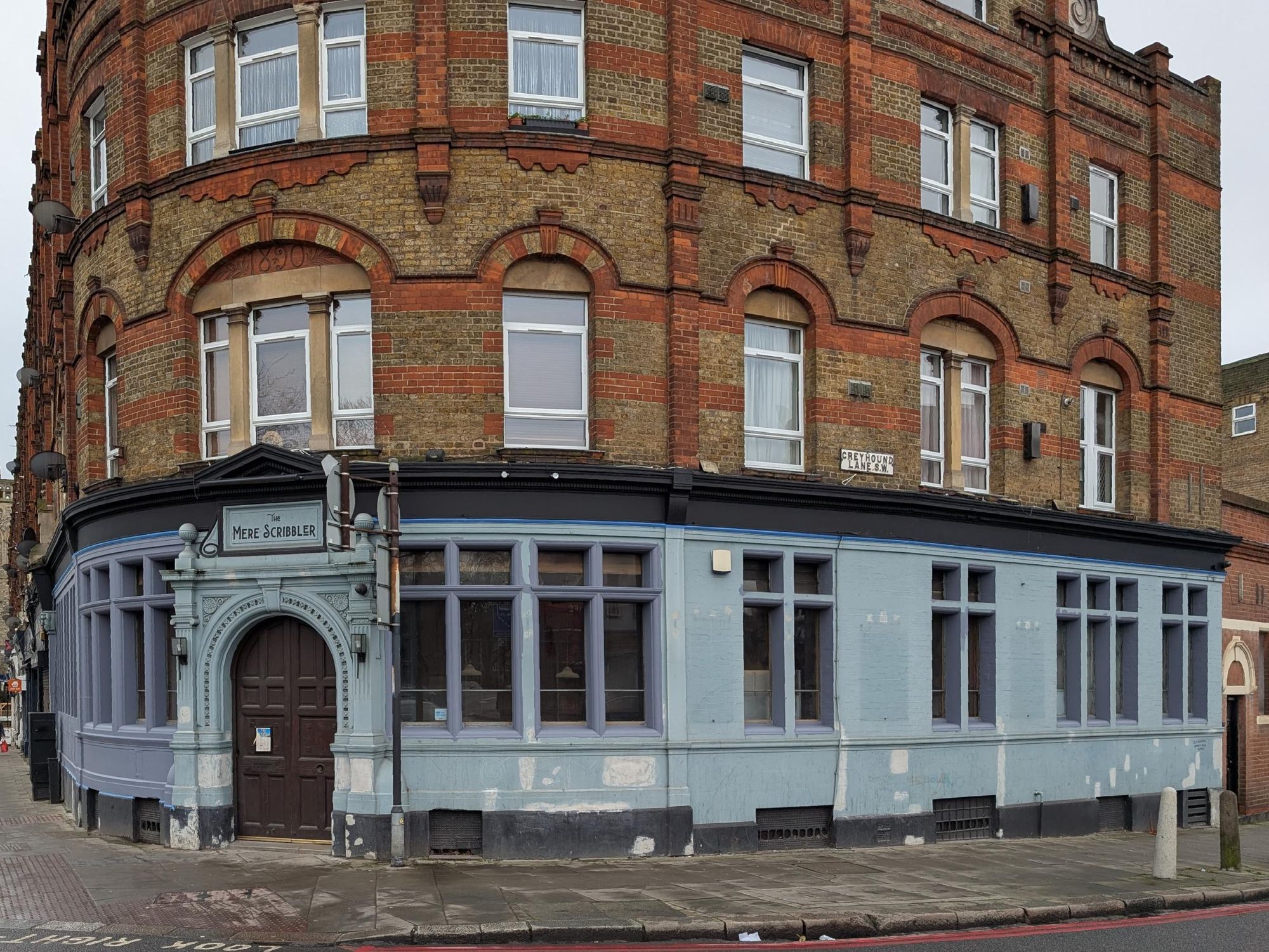 Mere Scribbler after Lease for Sale sign removed.. (Pub, External, Key). Published on 09-02-2025