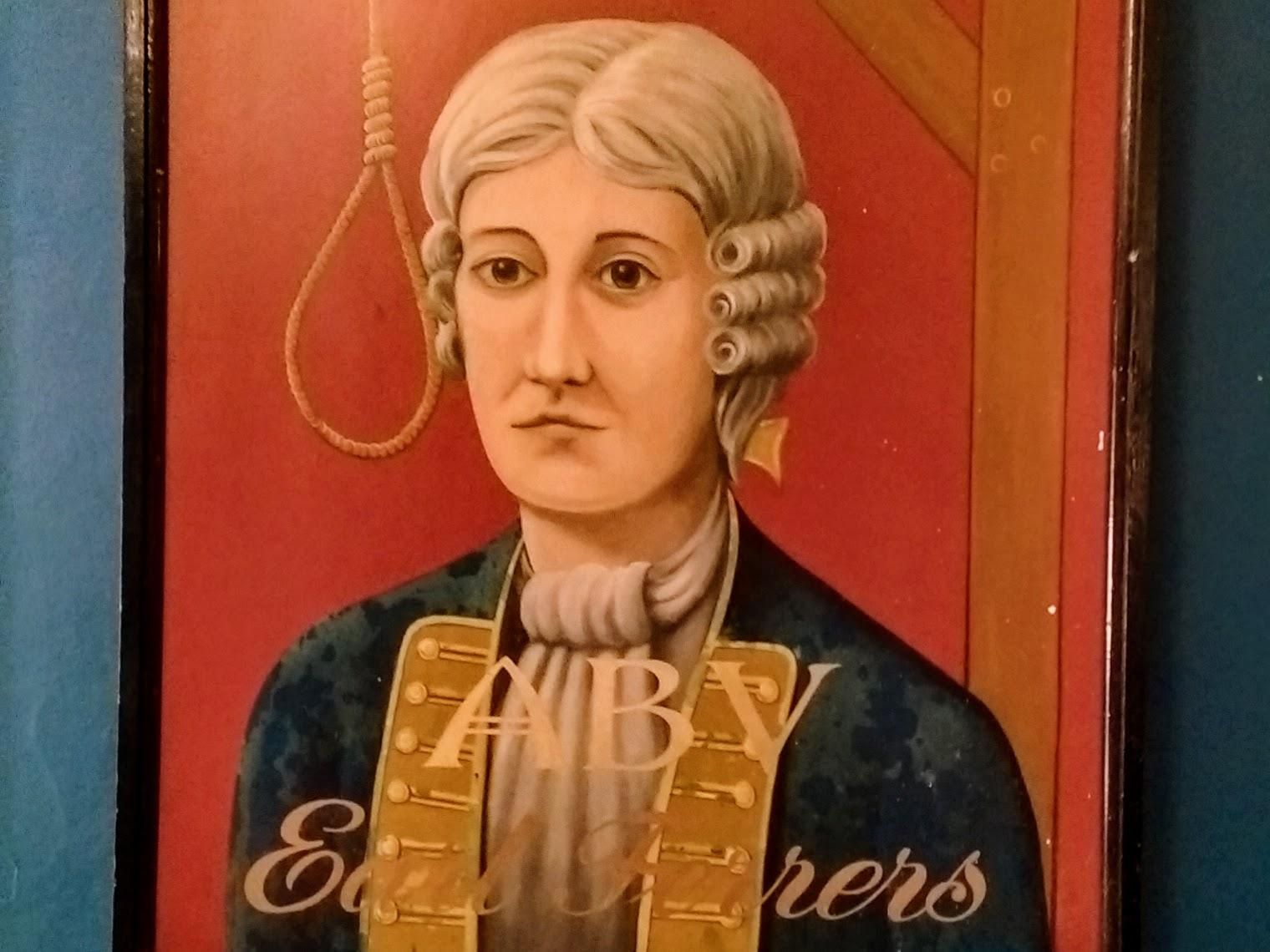 Earl Ferrers SW16 - Painting of Earl Ferrers in the side bar . (Pub). Published on 08-01-2017