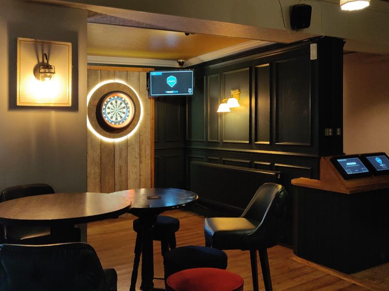Pratts & Payne darts area 2023-07-06. (Pub). Published on 06-07-2023