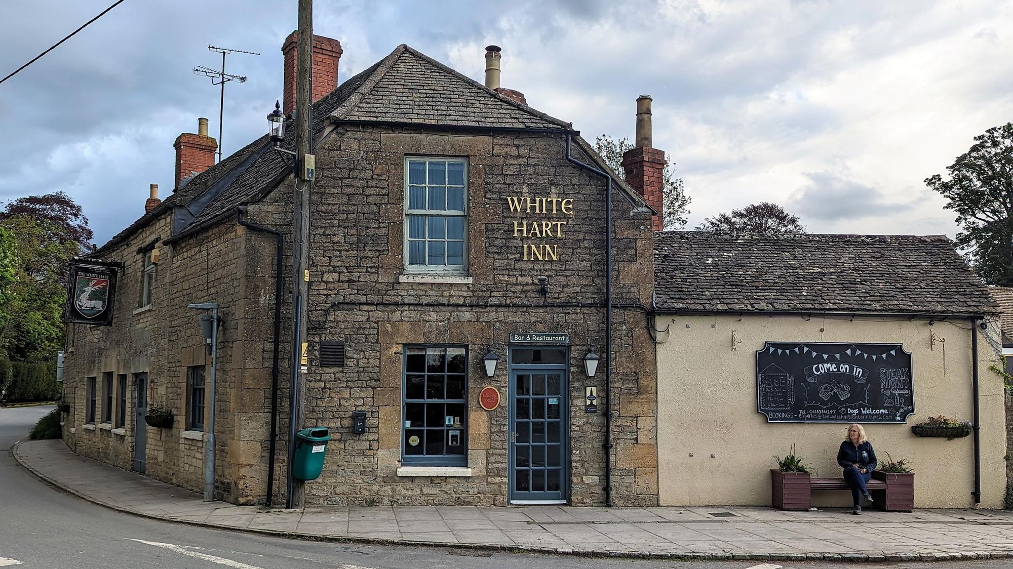 The White Hart, Ashton Keynes. (Pub, External, Sign, Key). Published on 14-05-2023