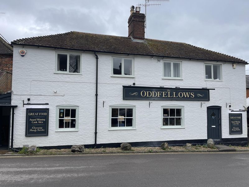 The Oddfellows. (Pub, External, Sign, Key). Published on 16-04-2023 